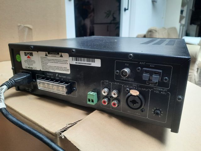 Amplificador BHM AMP-40PA/T con Radio y USB