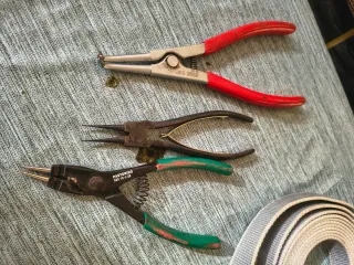 Set 3 pinze per anelli elastici