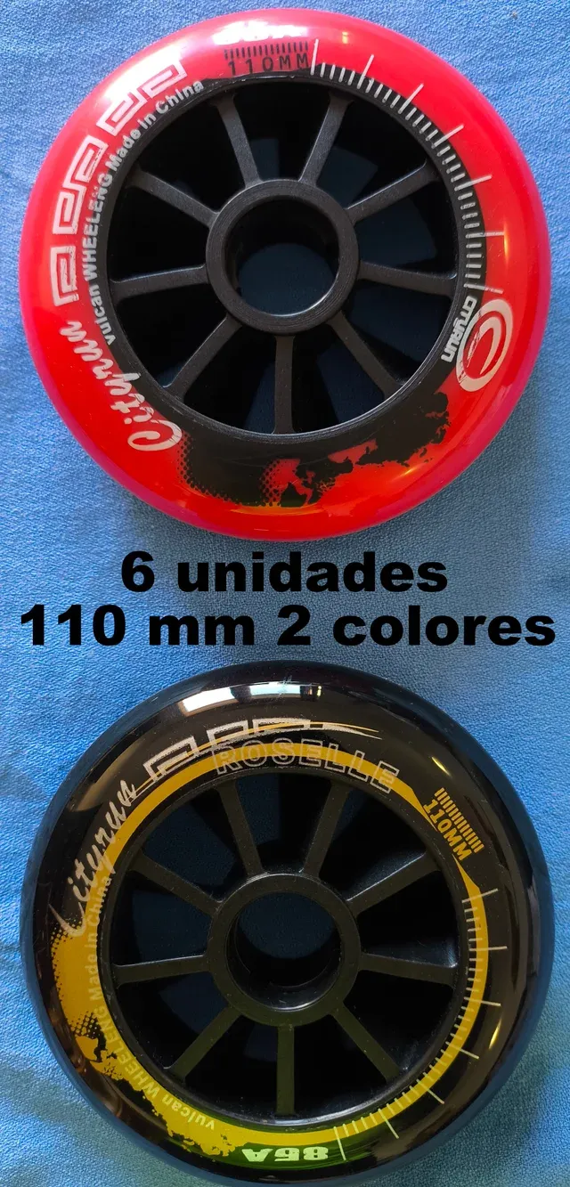 6 Ruedas Patines 110 mm, 85A alta velocidad