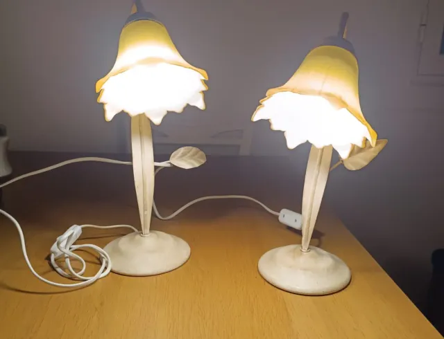 Lámparas vintage tipo flor