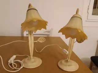 Lámparas vintage tipo flor