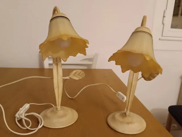 Lámparas vintage tipo flor