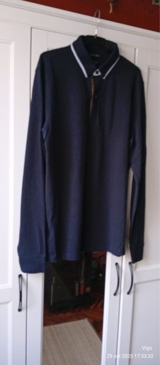 Massimo Dutti Polo Azul Marino