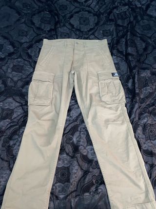 Pantalón Cargo Zara Beige Talla M