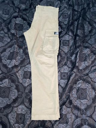 Pantalón Cargo Zara Beige Talla M