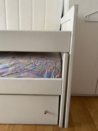 Cama nido madera maciza con cajones