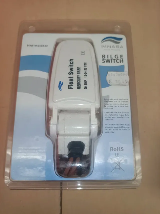 Interruptor de sentina IMNASA 20A 12-24-32V