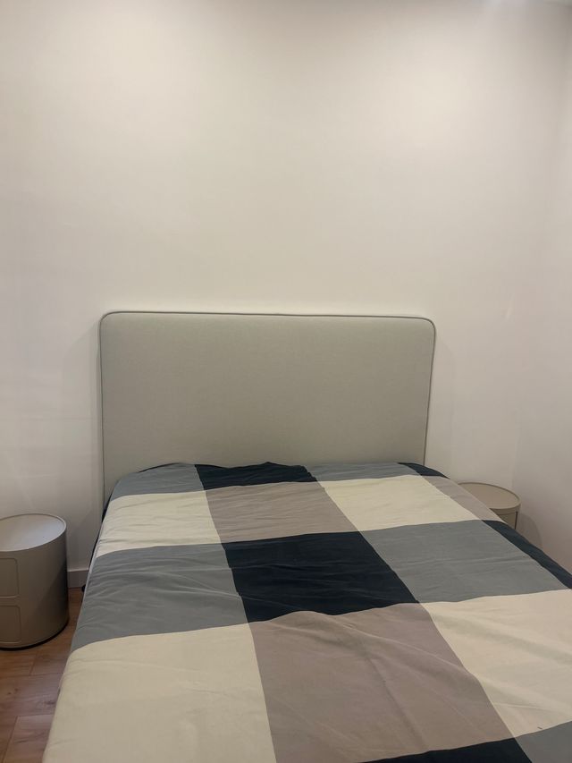 Cabezal Cama Matrimonio Gris Claro