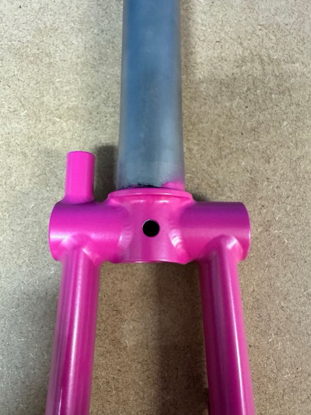 Horquilla Brompton Titanio Rosa Fucsia