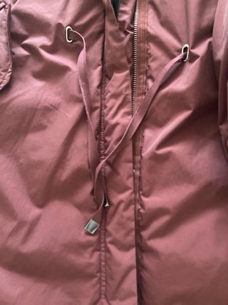 Abrigo reversible Zara negro interior pluma