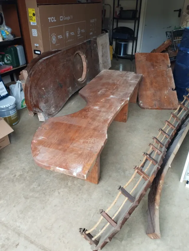 Antigua recepción hotel 100 años roble macizo