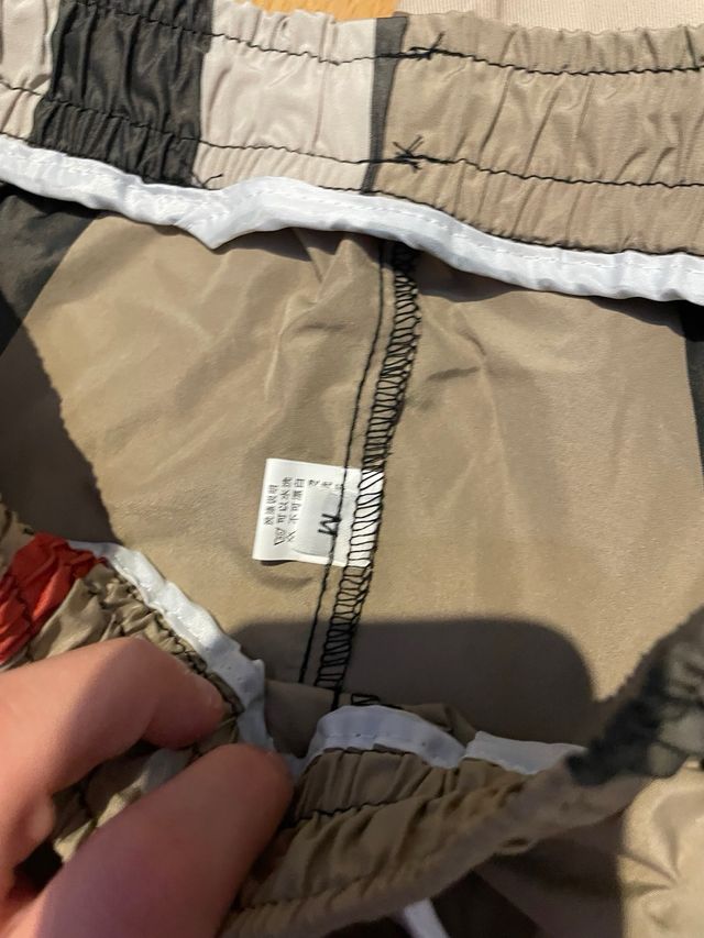 Bañador Burberry Cuadros Beige Multicolor