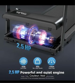 Cinta de correr plegable y compacta