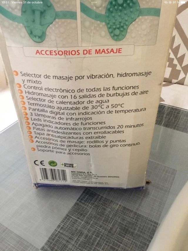 Hidromasajeador de pies