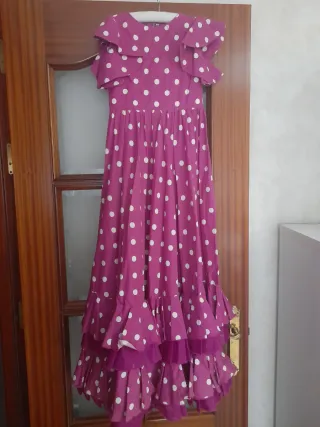 Bata Rociera Lunares Morada
