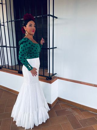Traje Flamenca Dos Piezas