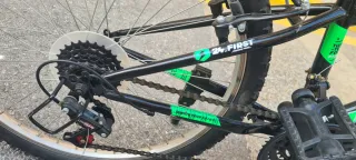 Bicicleta 24 Negra y Verde