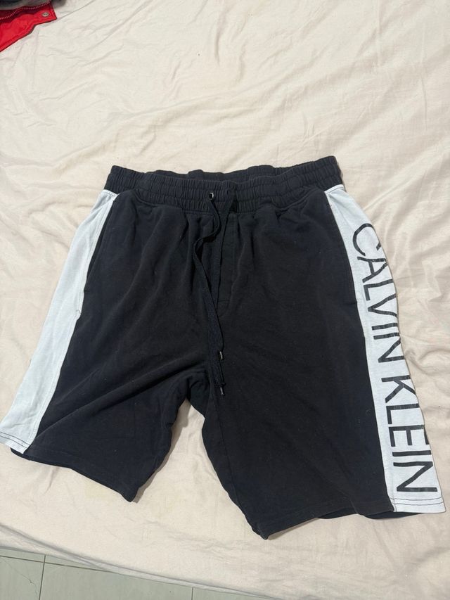 Calvin Klein Shorts Deportivos Negro Blanco