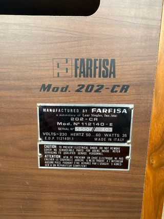 Organo Farfisa 202-CR