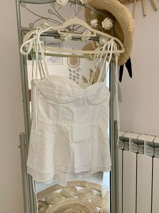 Top tirantes Zara blanco