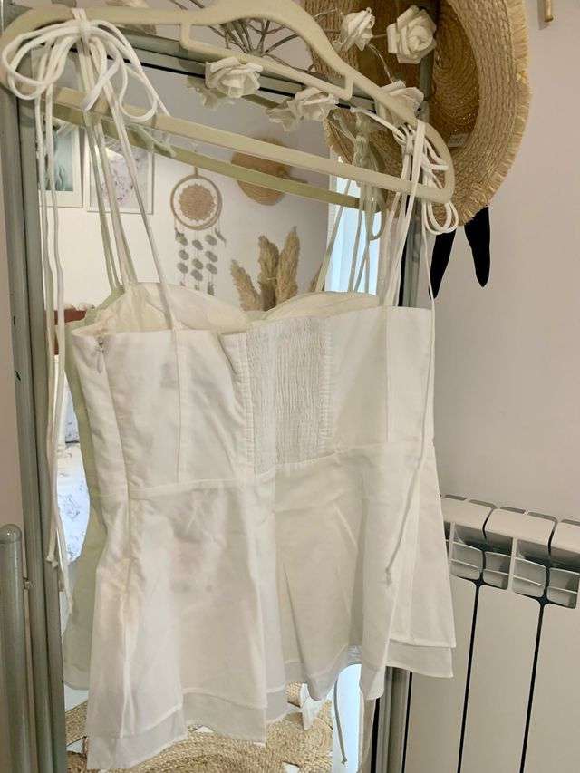 Top tirantes Zara blanco
