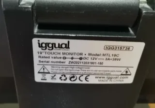 Monitor Táctil  19 pulgadas 