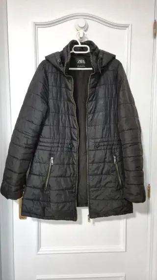 Abrigo ligero Zara negro