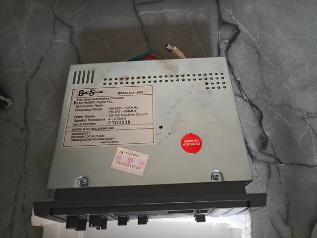 Autoradio BellSound 2500 Vintage Cassette PLL