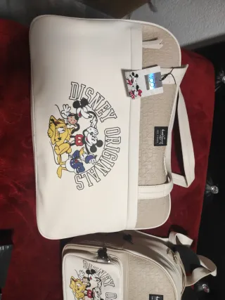 Bolso Disney Original Beige y Blanco