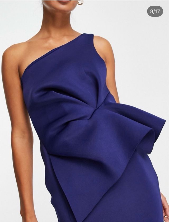 Vestido ASOS azul marino talla 38 NUEVO