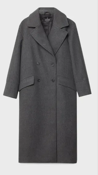 Abrigo oversize tacto suave