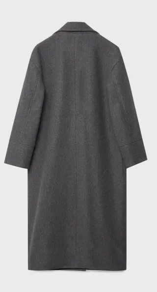 Abrigo oversize tacto suave