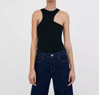 Body negro tirantes Zara Talla XS