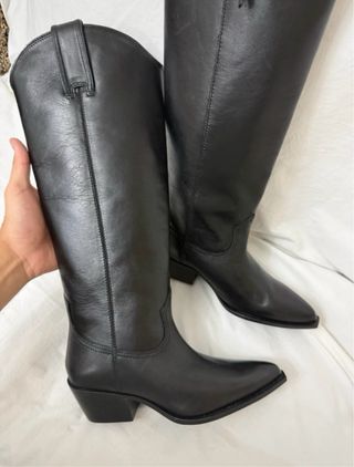 Botas cowboy piel Zara talla 36