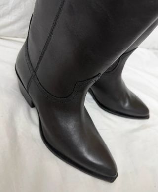 Botas cowboy piel Zara talla 36