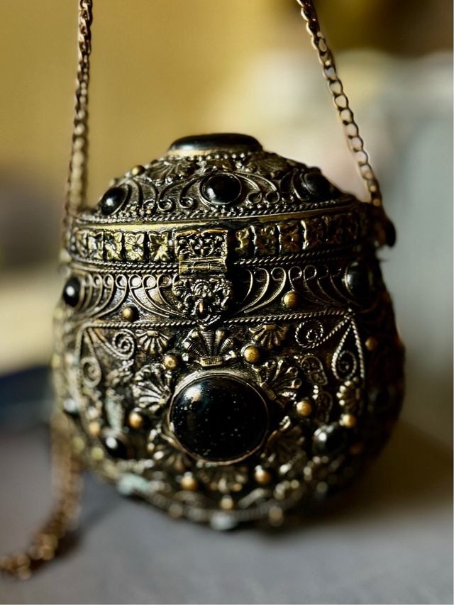 Bolso Rígido Ceremonia Dorado