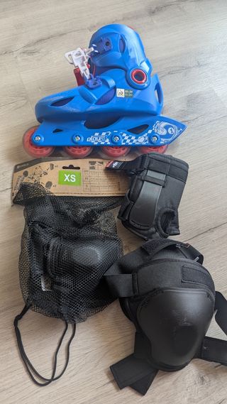 Patines Oxelo Play 3 Niños Talla 32-34 Azul