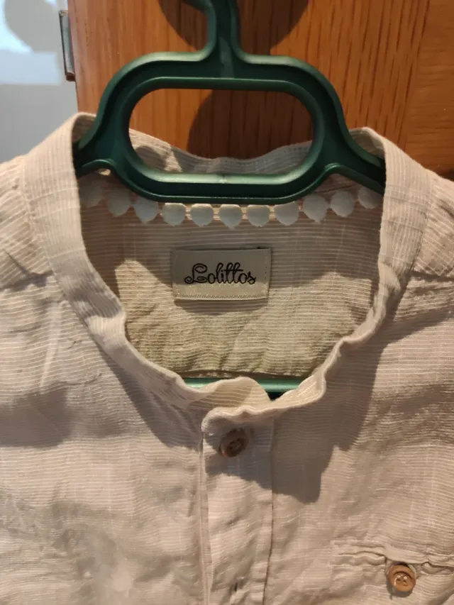 Camisa vestir niño cuello mao