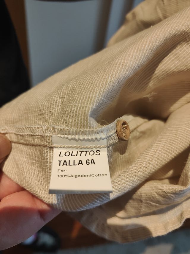 Camisa vestir niño cuello mao