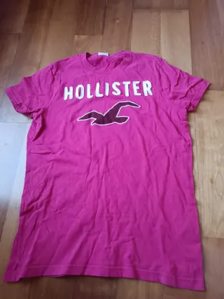 Camiseta Hollister Rosa Talla S
