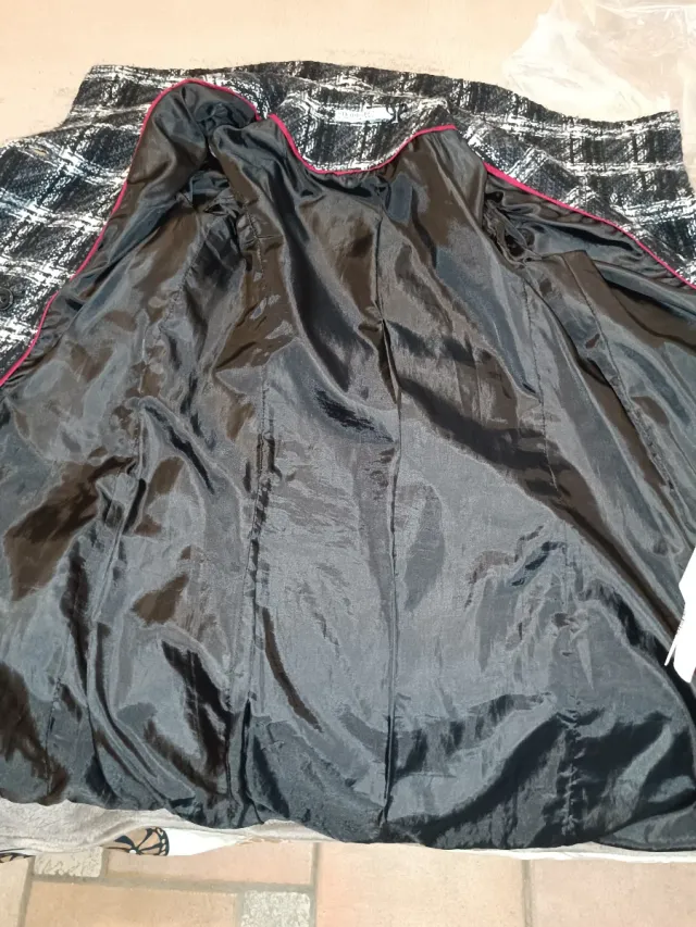 Cappotto a quadri donna