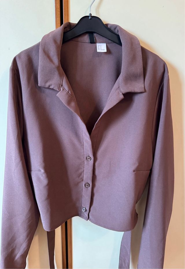 Camicia donna Divided marrone