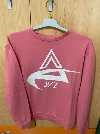 Sudadera rosa con logo JVZ