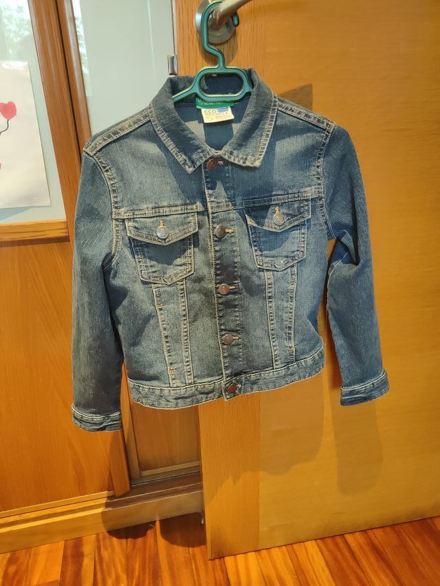 Cazadora vaquera Benetton niño T. 6/7 años