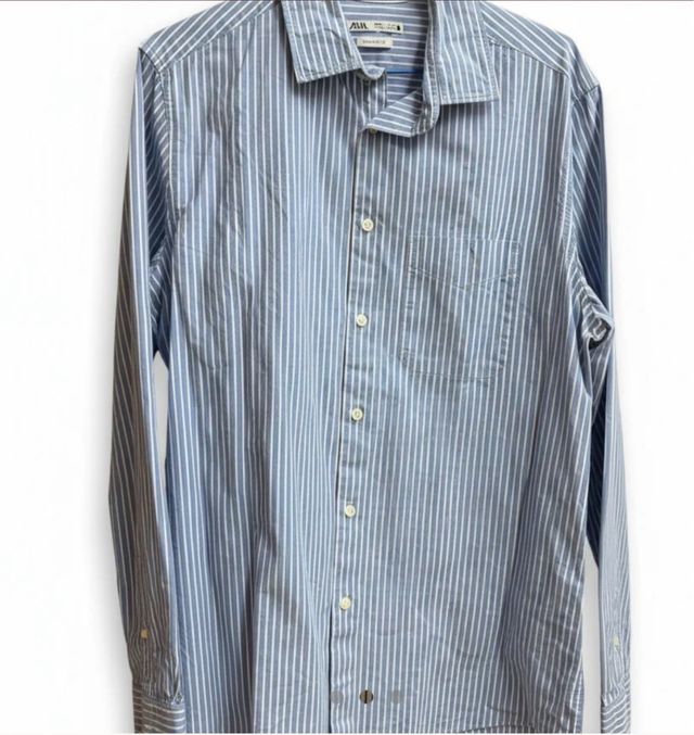 Camisa Zara Rayas Talla L