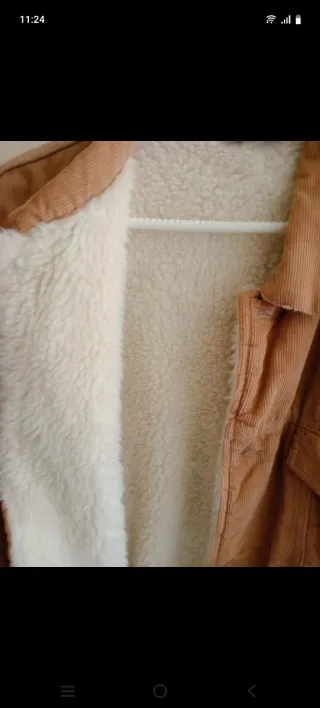 Cazadora de pana beige