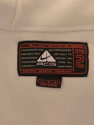 Nike ACG Sudadera Fleece Blanca
