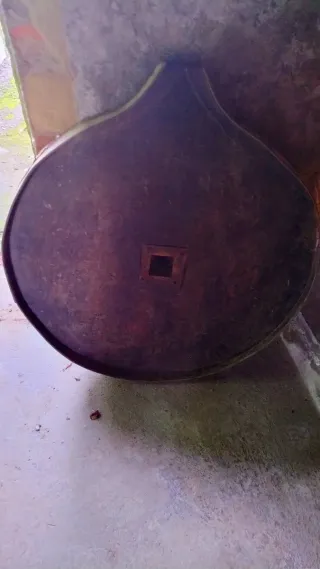 Prensa de uvas de madera, lajareta.