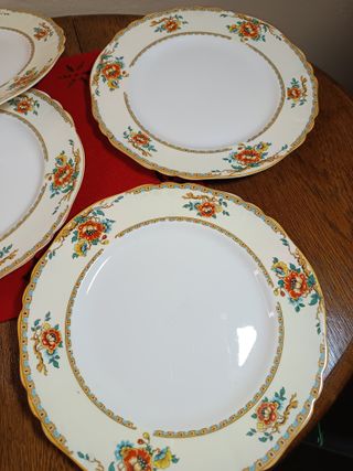 6 Platos Alfred Meakin Osiris