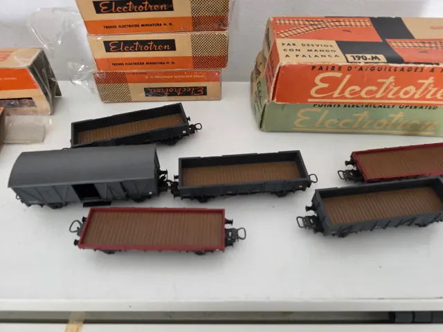 Lote 6 Cajas Electrotren Vías Tren Eléctrico